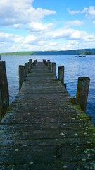 Obraz premium Steg mit patina am See