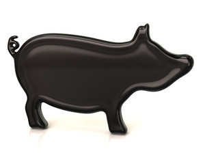 Black pig icon