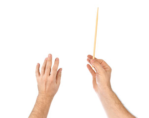 Music conductor hands