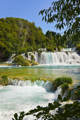 Fototapeta premium Waterfall KRKA in Croatia