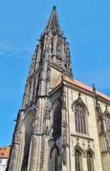 Fototapeta na wymiar Fassade der Lamberti-Kirche in Münster