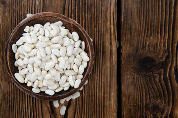 Fototapeta na wymiar Dried White Beans