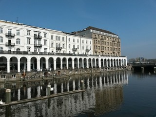 Fototapeta premium Hamburg jungfernstieg