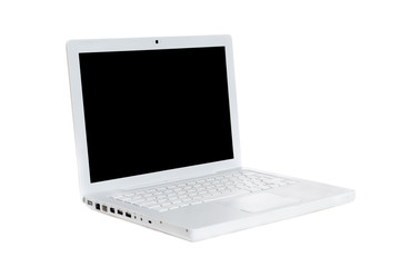 laptop on a white background