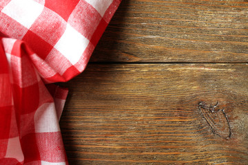 Obraz premium Napkin on wooden background