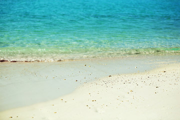 Clear ocean water, in resort