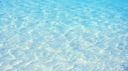 Fototapeta na wymiar Clear ocean water, in resort