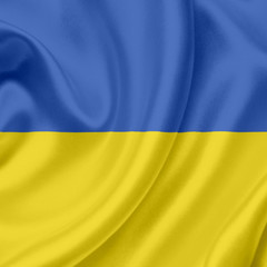 Ukraine waving flag