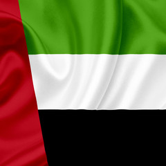 United Arab Emirates waving flag