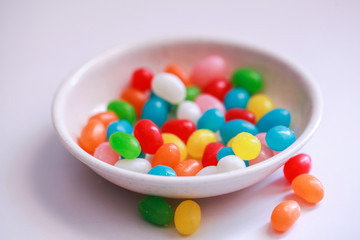 soft jelly delight isolated on white background