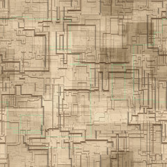 Fototapeta premium Circuits abstract seamless generated texture