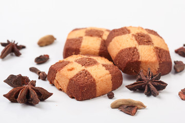 Creamy and chocolate cookies