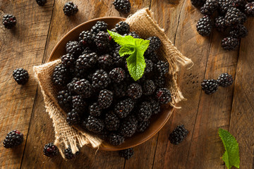 Fresh Raw Organic Blackberries