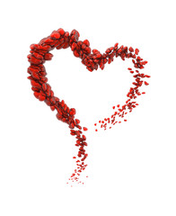 Heart Shaped Icon, 3D Illustration of High Resolution Rendering