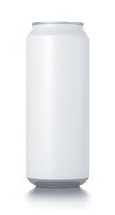Aluminum white can