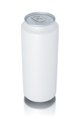 Aluminum white can
