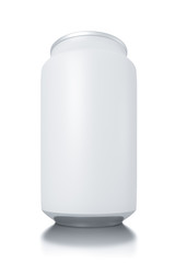 Aluminum white can