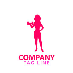 Obraz na płótnie Canvas Female Fitness Logo