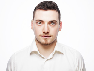 Obraz premium young business man wearing white shirt