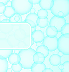 abstract soap ball with bubble