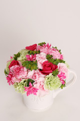 薔薇とカーネーションの花束