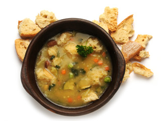 Vegetable soup овощной суп Zuppa Minestrone شوربة خضار 