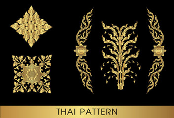 Thai art pattern vector