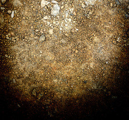 Brown ground surface