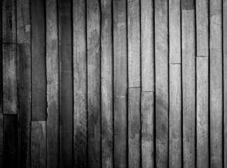black and white of wooden wall background