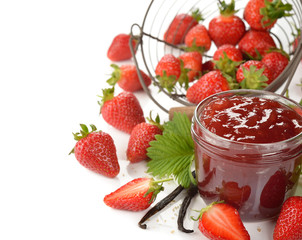 Strawberry jam with vanilla