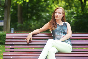 Portrait of beautiful woman