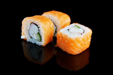 sushi with salmon