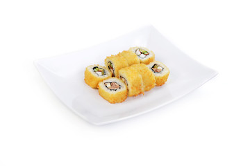 Delicious sushi rolls