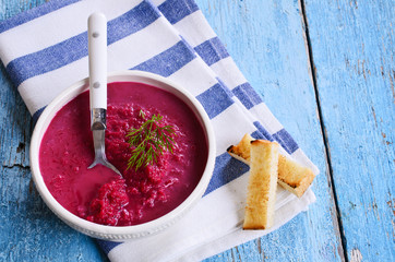The beet soup