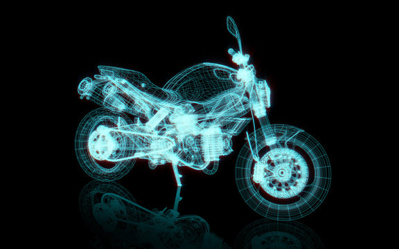 Motorcycle wire frame