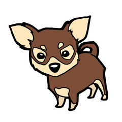 image of dog cartoon isolated on white background
