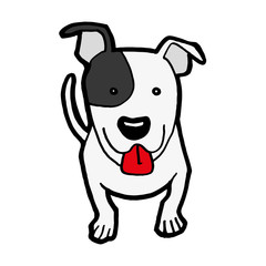 image of dog cartoon isolated on white background
