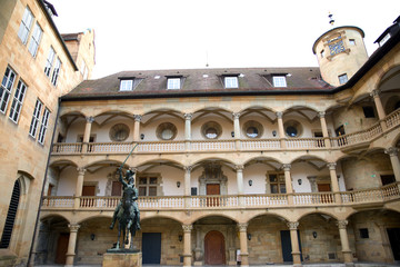 Fototapeta na wymiar Arkadenhof - Altes Schloss - Stuttgart