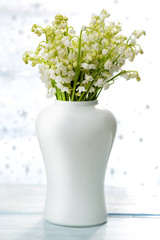 Lilies of the valley on the table