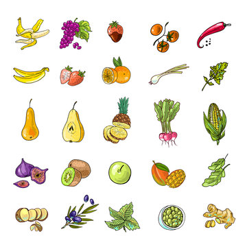 vegetables and fruits 