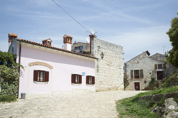 Typical houses in Rovinj