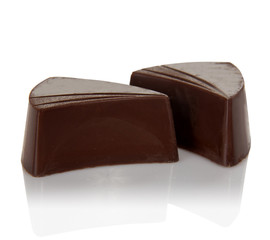 Chocolate sweets isolated
