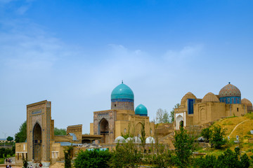 Shahi-Zinda memorial complex, Samarkand, Uzbekistan. UNESCO