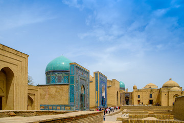 Shah-I-Zinda memorial complex, necropolis in Samarkand
