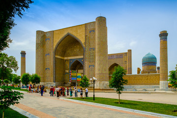 Obraz premium Bibi-Khanym mosque, Samarkand, Uzbekistan. UNESCO.