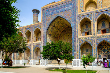 Ulugh Beg Madrasah on Registan square, Samarkand, Uzbekistan
