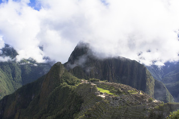 インカのマチュピチュ遺跡