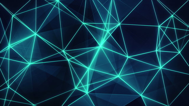 futuristic glowing blue network seamless loop 4k (4096x2304)
