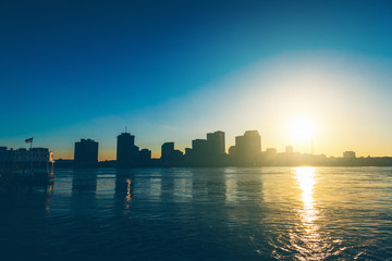 New Orleans Skyline at Sunset