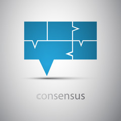 Consensus - Speech Bubble Concept